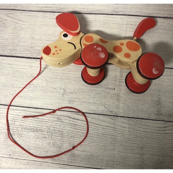 Hape Pepe Puppy Wooden Pull Along - Picture 1 of 5